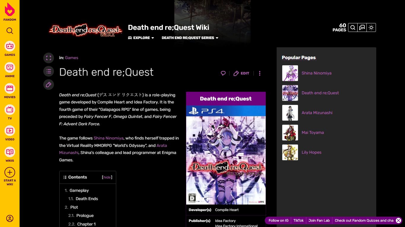 Death end re;Quest | Death end re;Quest Wiki | Fandom